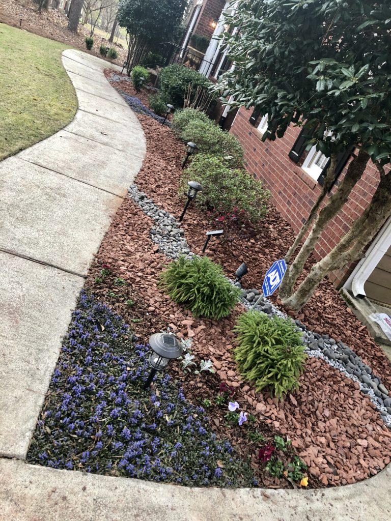 Landscape rock front yard