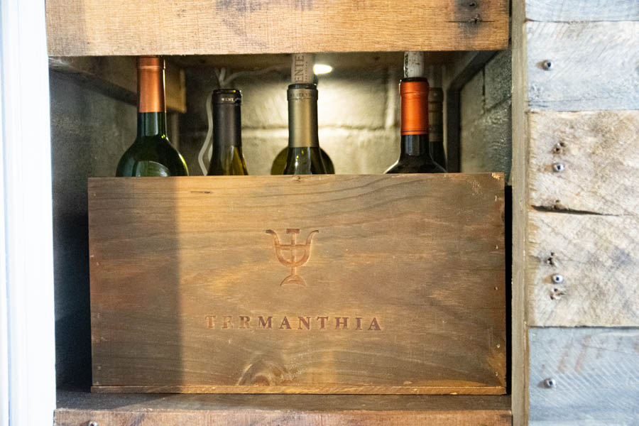 Rustic wine boxes