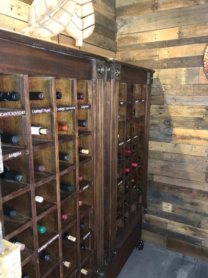 Rustic wine racks