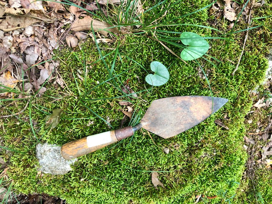 Triangle Spatula Tool and Moss