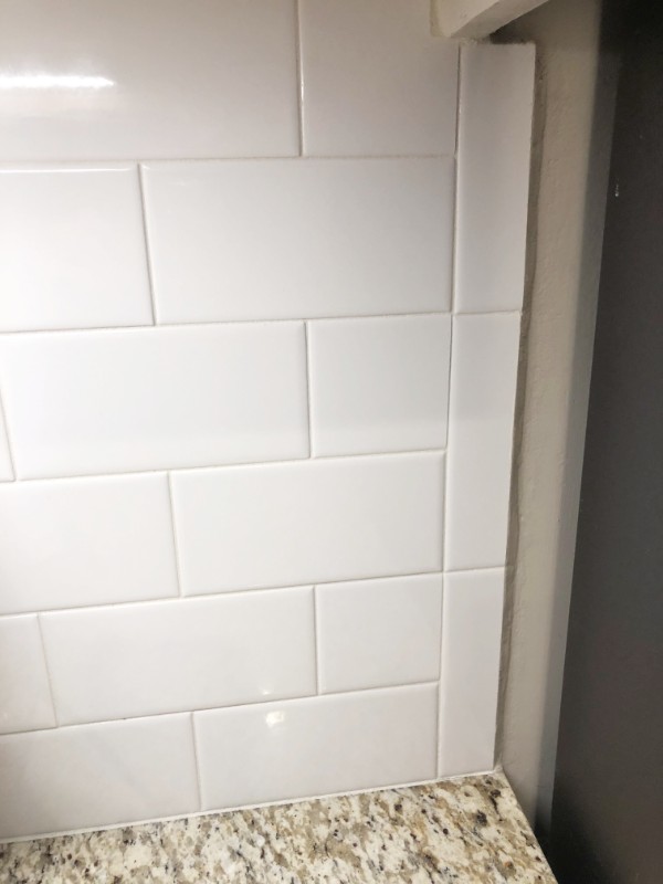 Extending tile edge