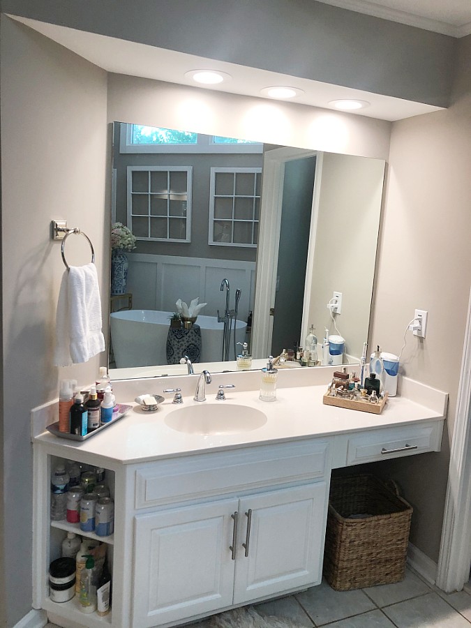 Bathroom Vanity with Shelves