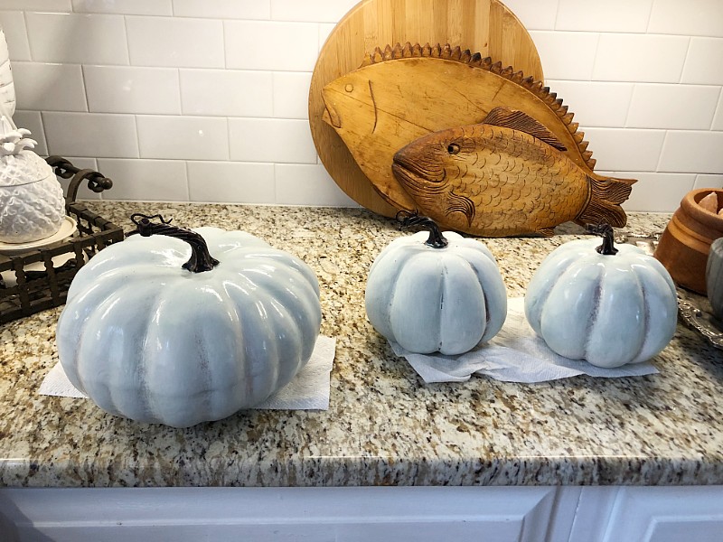 Using craft paint on pumpkins