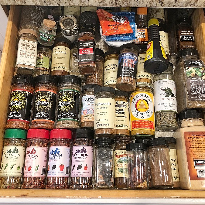 A Well Dressed Spice Drawer