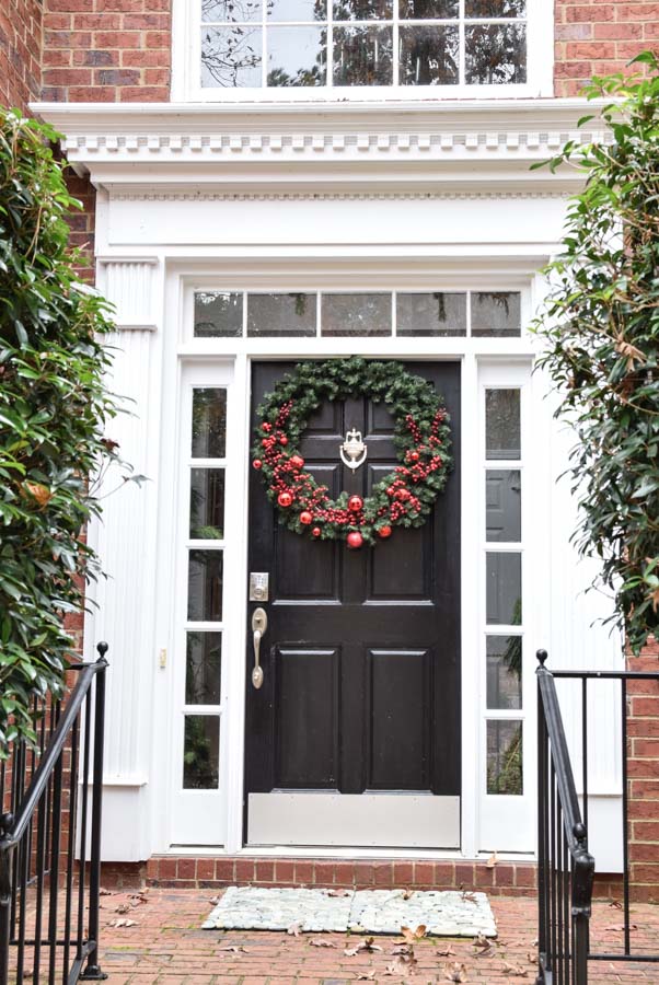 Complimentary Wreath on Front Door
