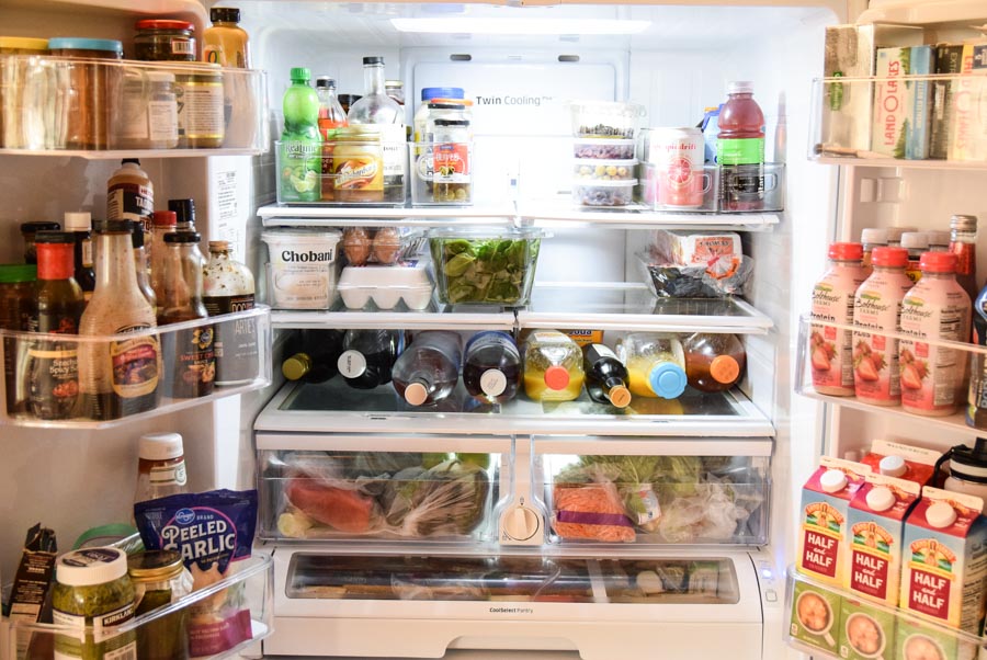 Organizing a refrigerator